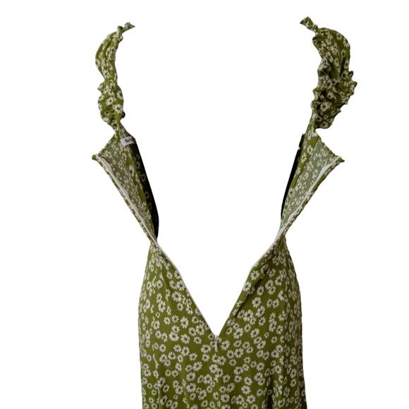 Reformation Pacey Green Floral Fennel Dress - Picture 9 of 16